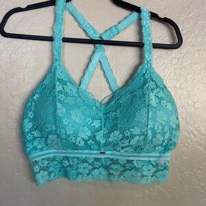 Jady k Juliette Deluxe Racerback lace bralette 
 in Turquoise        578